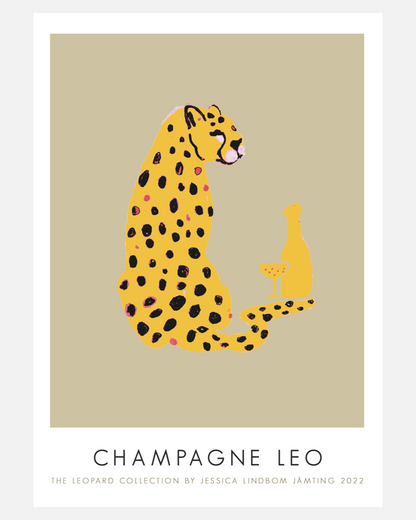 Champagne Leo Poster